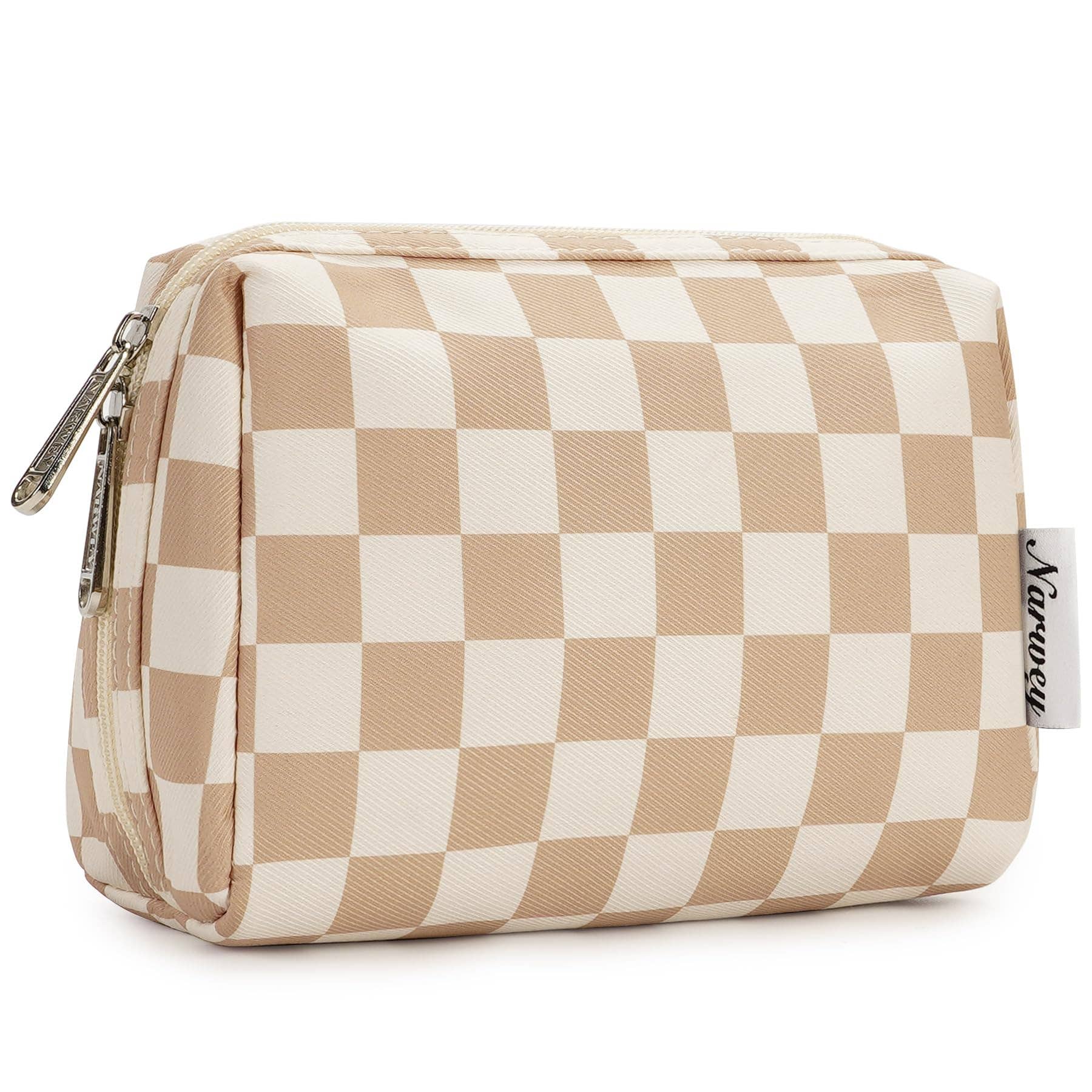 wandf - Wholesale Makeup/Cosmetic Bag - Checkered Makeup Bag Travel Cosmetic Bag Organizer Toiletry7