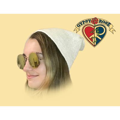 Hemp Jersey Knit Beanie Hat for wholesale by Gypsy Rose