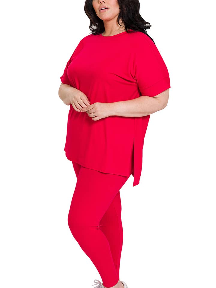 `.Plus Microfiber Loungewear Set for wholesale by 42POPS