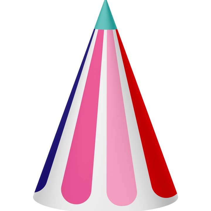 Cappellini da festa - Stripetastic - 6 pezzi per la vendita all'ingrosso da parte di Folat BV