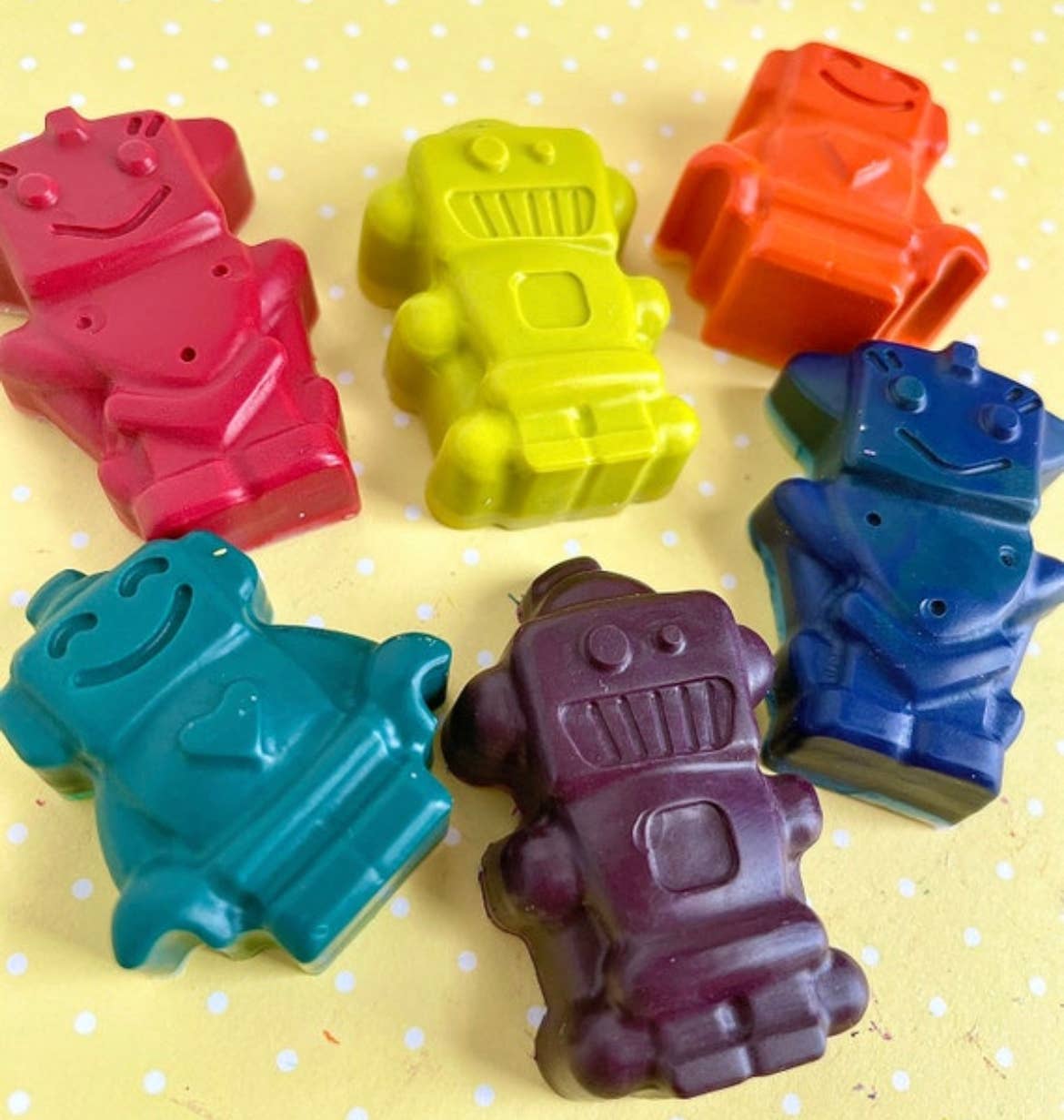 Kawaii Colors Shop - Wholesale Crayons - Kids & Baby - CUTE ROBOT Crayons (6 count), coloring craft for kids1