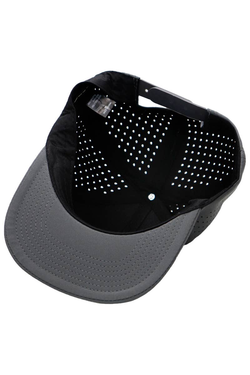 Cap Zone - Wholesale Flat Brim Cap - Men's - 7 Panel Perforated Cotton Poly Blend Snapback31