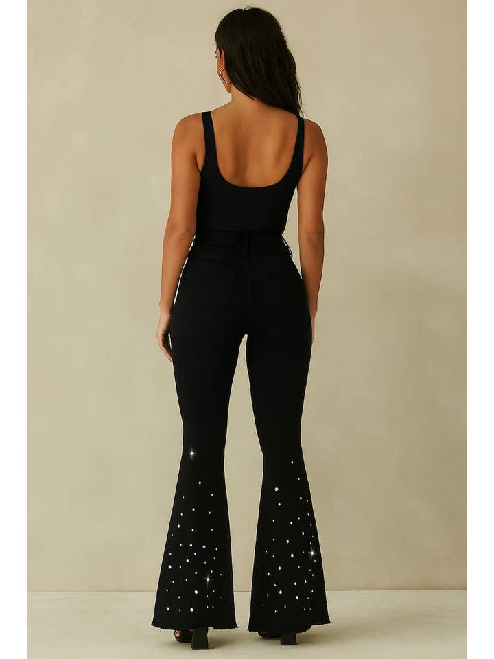 GJG Denim - Wholesale Jeans - Women's - Starlit Glam Bell Bottom Jeans1