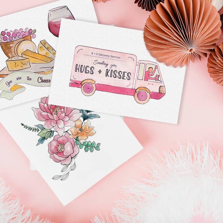 Paint Your Own Valentines Cards for wholesale by Maya X Kiwi