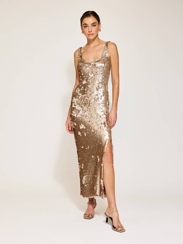 NAIDA SEQUINS DRESS for wholesale by Line & Dot
