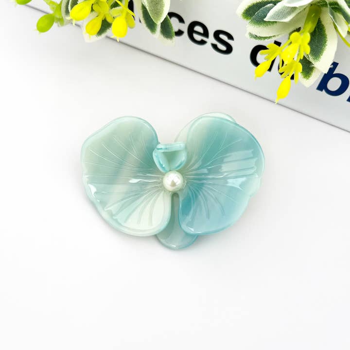 TheDivaSoap - Wholesale Hair Clip - Women's - 3D Phalaenopsis Hair Claw Clip, Elegant Acetate Hair Clip