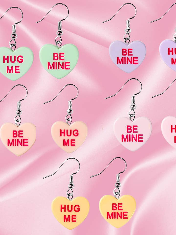 Valentinsdag Øreringe Hjerte Øreringe Pastel Øreringe for engroshandel hos Alien Bratz