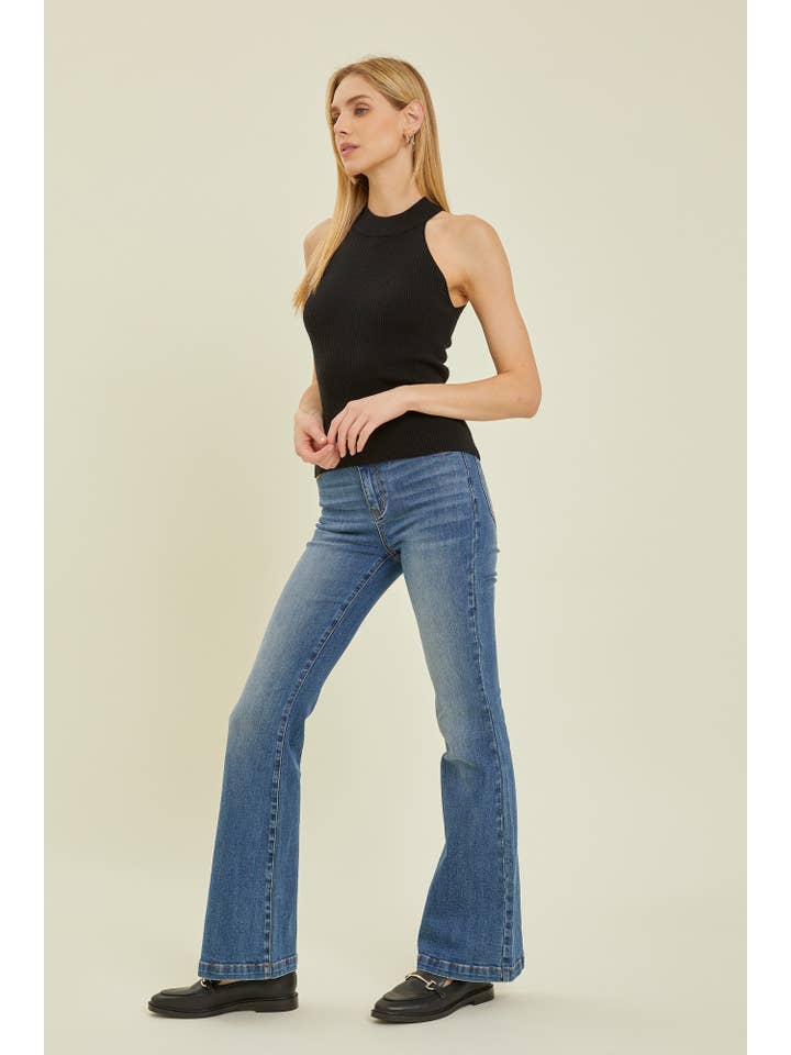 Be Cool - Wholesale Knit Sweater - Women's - THE GENEVIEVE HALTER NECK SWEATER