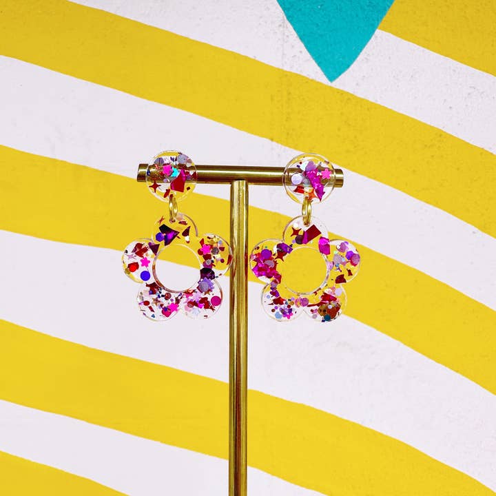 Coco's Musings - Wholesale Dangle Earrings - Kaleidoscope x Coco's Musings Hyo Jin Flower Earrings5