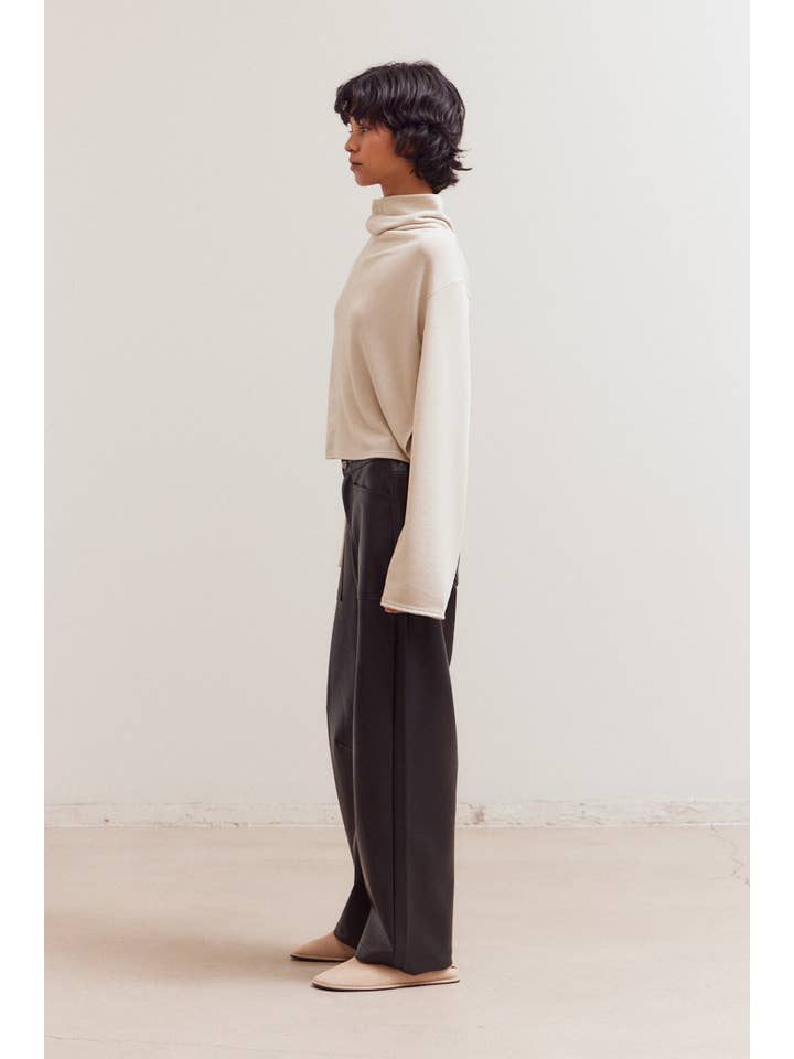 Grade & Gather - Wholesale Knit Top - Women's - 42082 - COWL NECK LOOSE FIT TOP3