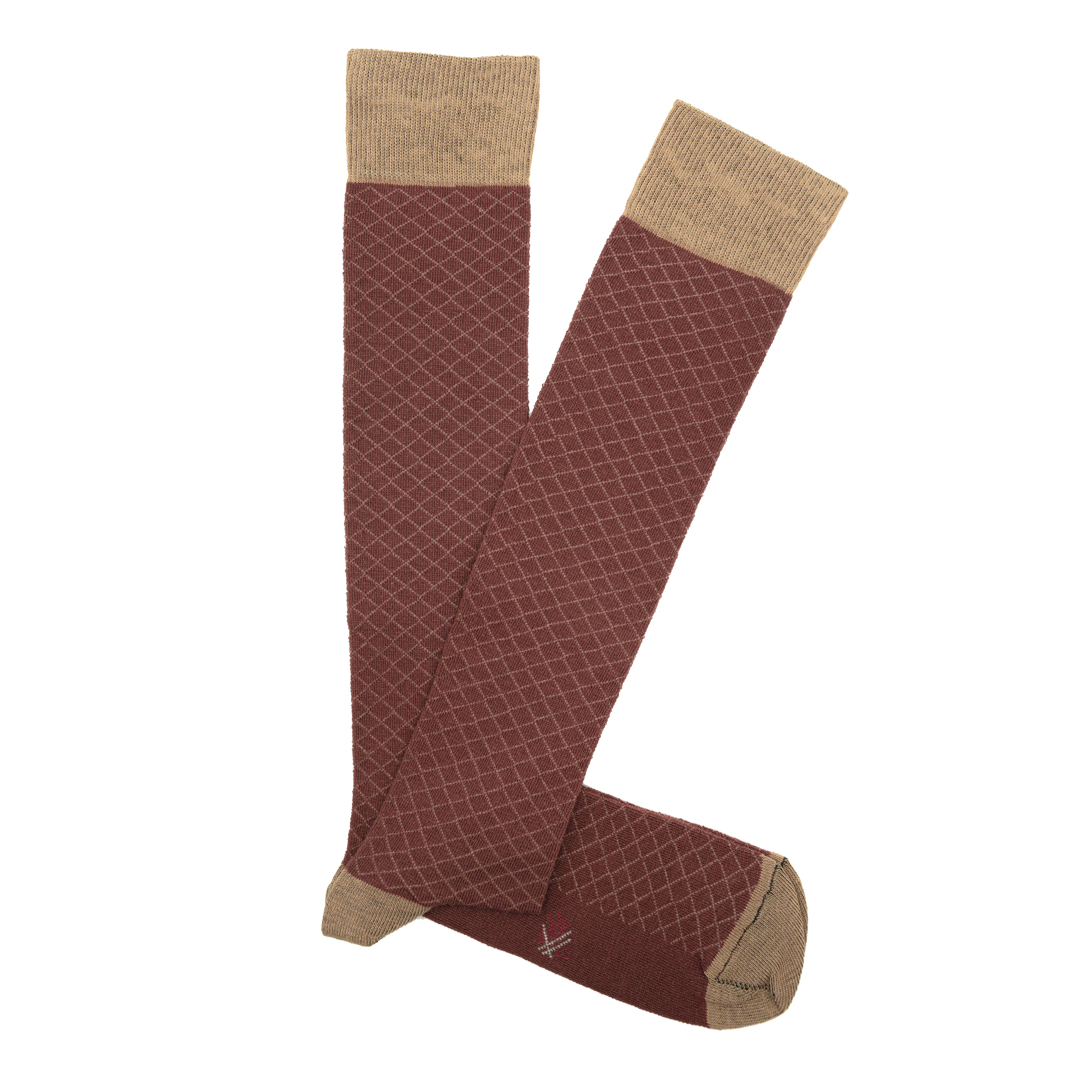 Branch Camel MissRamo-Camel Diamond Labrado High Top Socks for wholesale on Faire1
