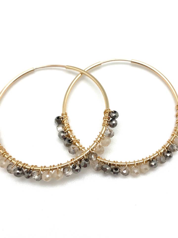 Aro Mia con perlas, natural para venta al por mayor de In2 design