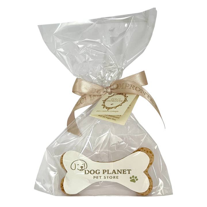 Dolci Impronte | Tu Marca en Galleta con Forma de Hueso 34gr para venta al por mayor de Fifty Srl - Dolci Impronte The Italian Pet Pastry