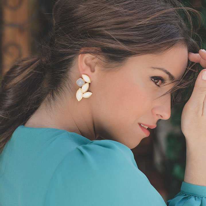 ACUS - Vente Boucles d'oreilles pendantes - Boucles d’oreilles Agar édition limitée vert1