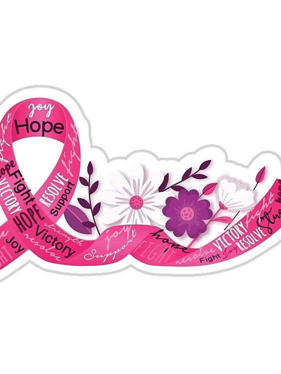 Rosa bröstcancer medvetenhet Ribbon klistermärke för wholesale av Fabdaz