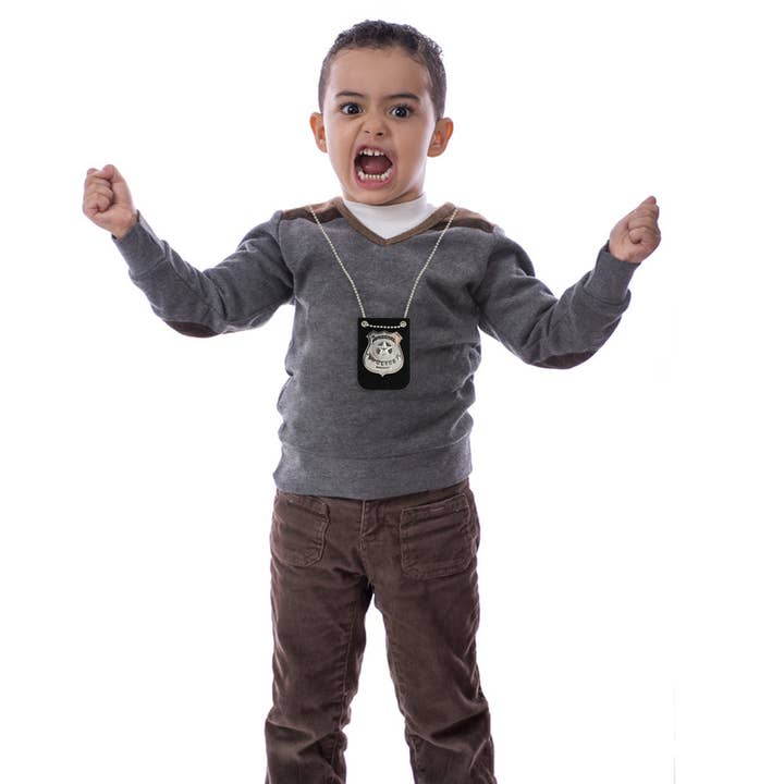 KINREX - Wholesale Classic Toy - Kids - Police Badge Holder with Chain and Black Belt Clip6