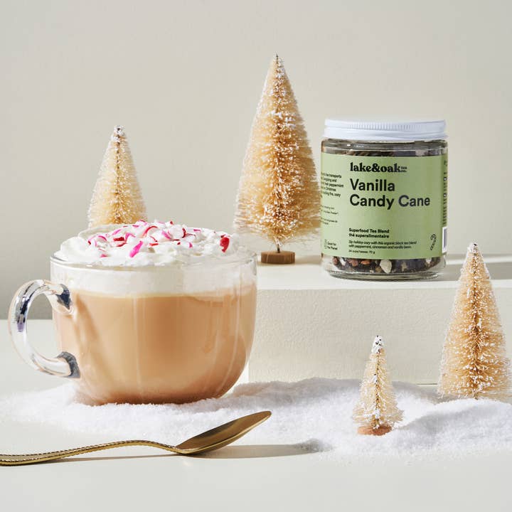 Vanilj Polkagris - Superfood Te-blandning för wholesale av Lake & Oak Tea Co.