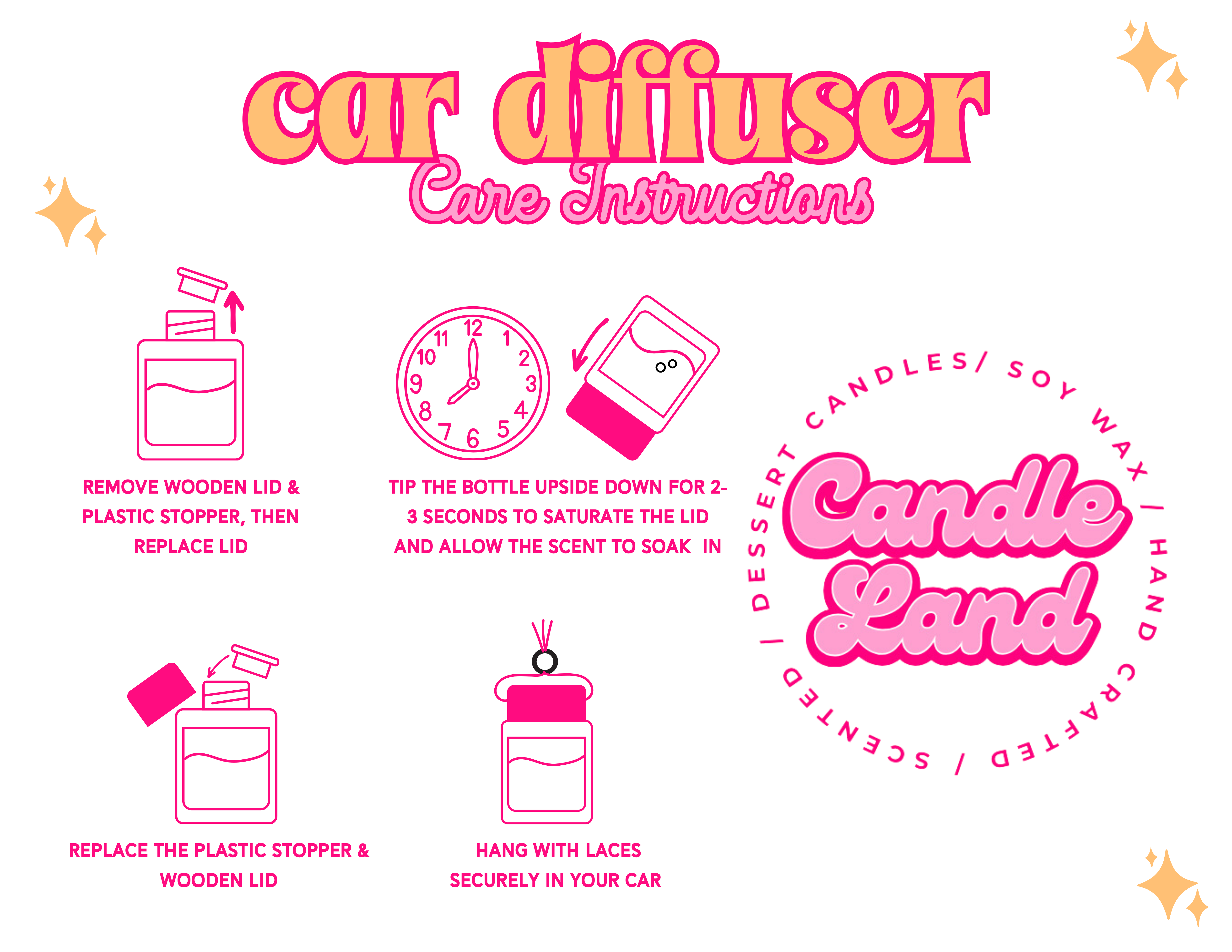 Candle Land - Wholesale Car Freshener - Unisex - Tobacco Vanilla Car Freshener1