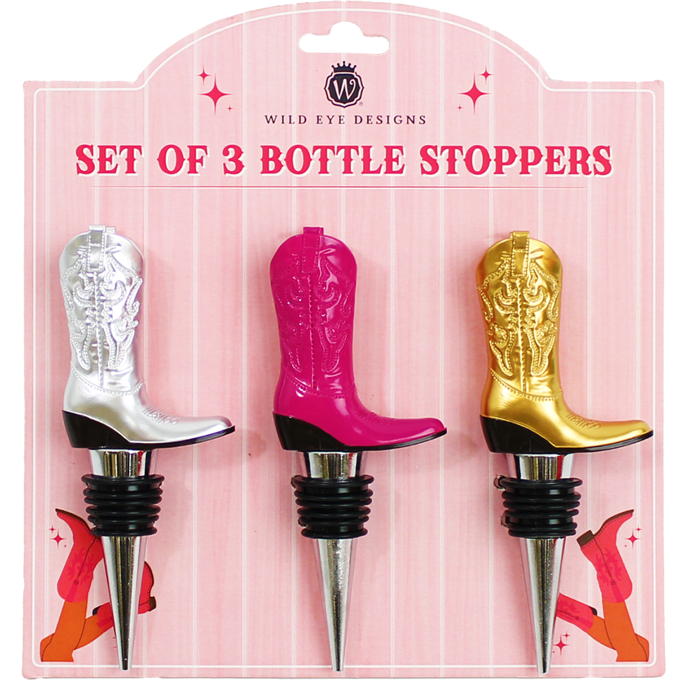 Wild Eye Designs - Wholesale Wine Stopper - Cowboy Boot Wine Stopper Set0