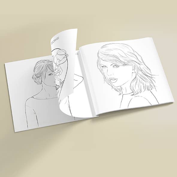I Love Mel - Wholesale Coloring Book - Adult - Colour Me Swiftly - Unofficial Taylor Swift Coloring book2