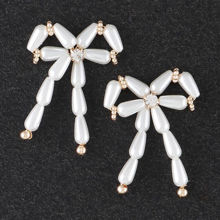 Pendientes de cinta con múltiples perlas para venta al por mayor de 3AM BY H&D ACCESSORIES