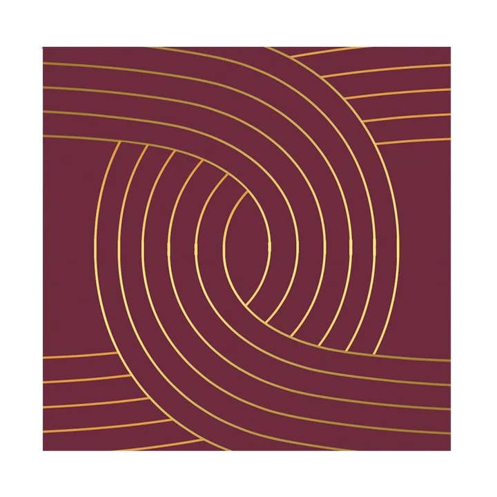 Bordeaux - Maroon Cocktail Paper Napkins for wholesale by Harlow & Grey