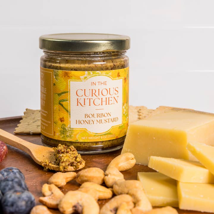 In the Curious Kitchen - Wholesale Mustard - Bourbon Honey Mustard | 9 oz. | New Packaging5