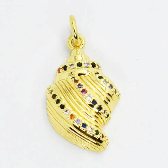 Shell Glam Charm for wholesale by Treasure Jewels Inc.