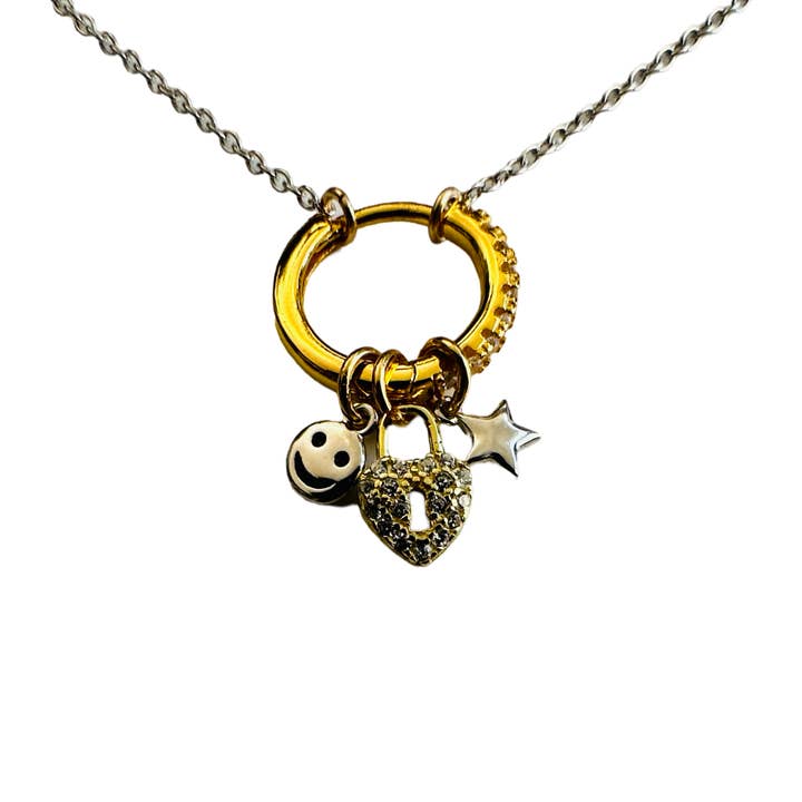 Modern Opus - Wholesale Pendant/Charm Necklace - Mix Charmed Lock NK