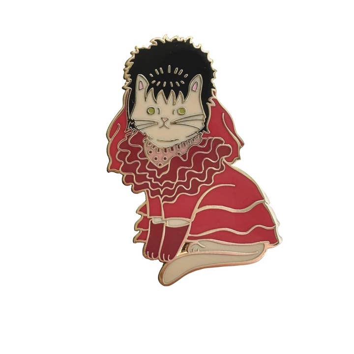 Lydia Épingle en émail pour chat pour la vente par Danielle V Designs