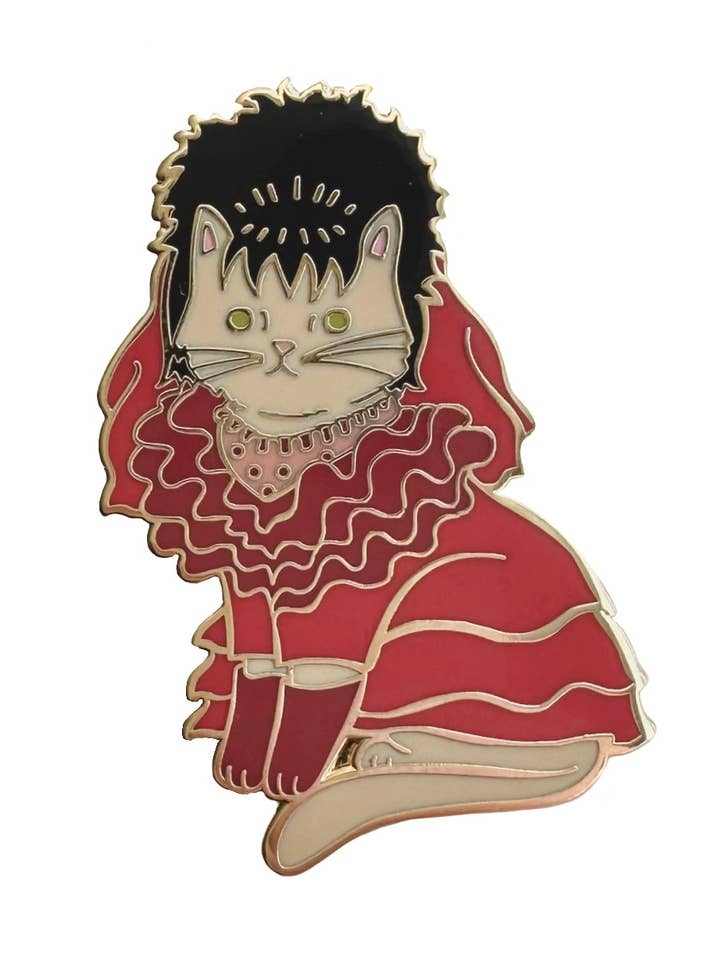 Alfinete de esmalte Lydia Cat por atacado de Danielle V Designs