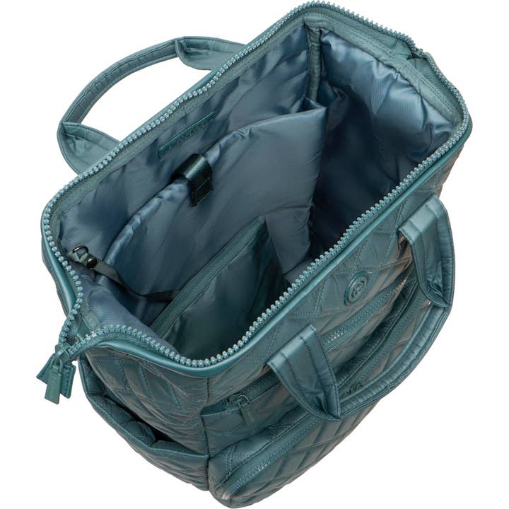 Magid – Mochila - Mulher por atacado – Mochila Quadrada para Portátil Joan & David Acolchoada em Nylon com Padrão de Diamante