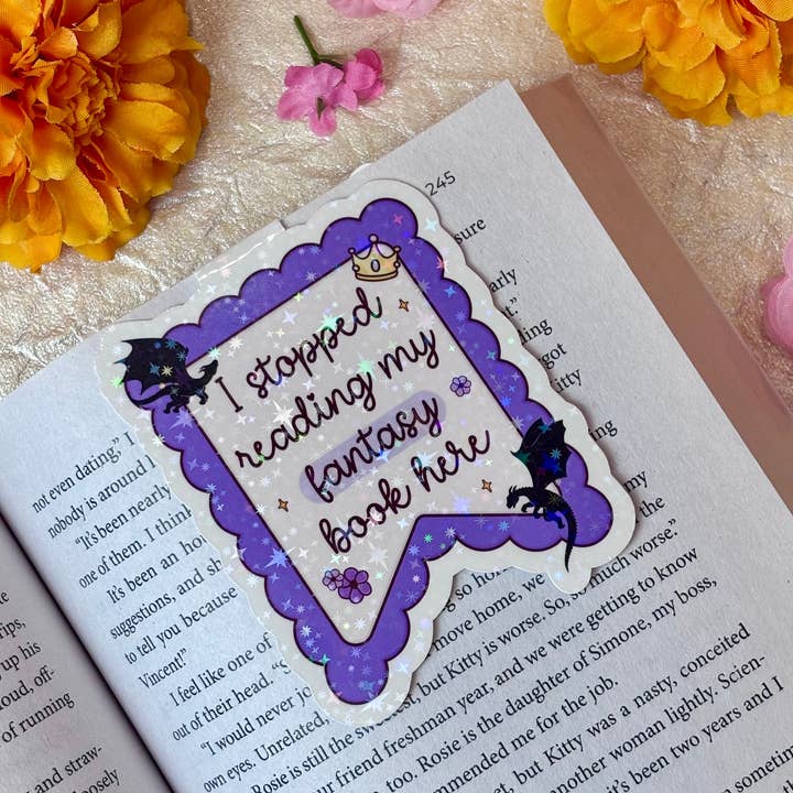 Ik Stopte Met Lezen Van Mijn Fantasyboek Hier Magnetische Boekenlegger voor wholesale door Posh Paperie