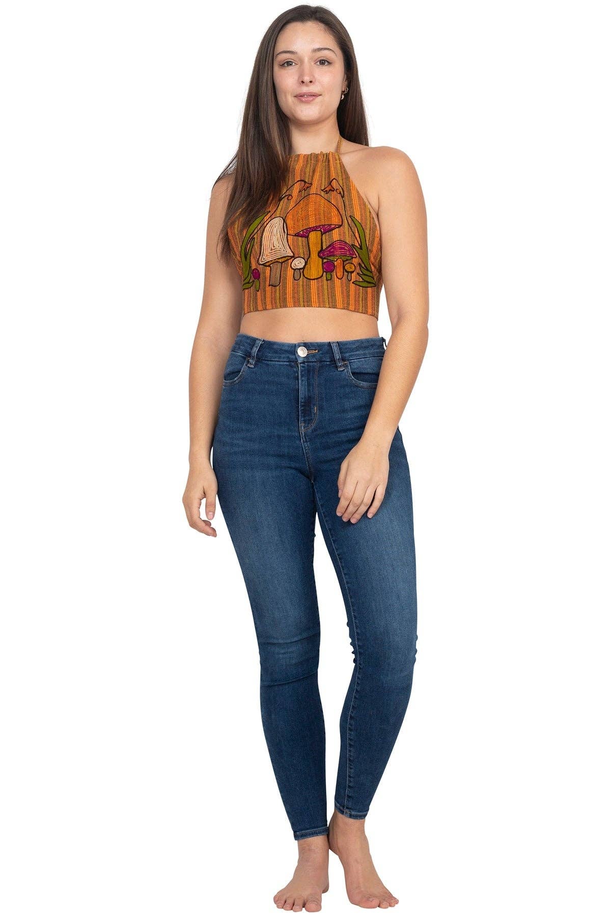 Lakhays Collection Inc. – Großhandel Bluse – Damen – Neckholder-Top mit Pilzstickerei6