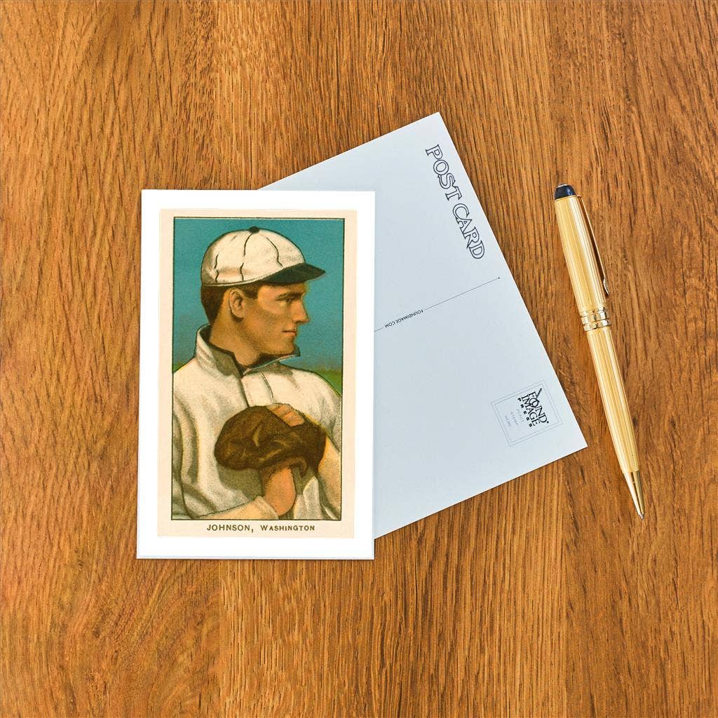 Found Image Press - Vente Cartes postales - Carte postale AS-166 Carte de baseball ancienne, Walter Johnson1