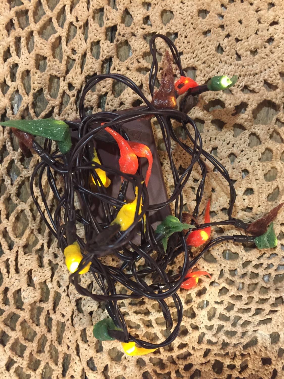 Raggedy Junction - Wholesale String Lights - Battery FALL MIX hand dipped Primitive Rice Lights w/timer 2