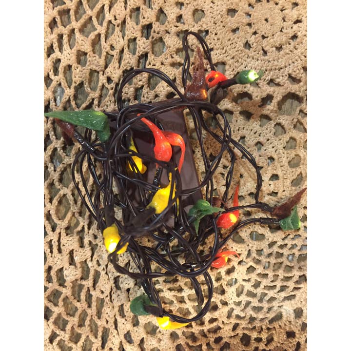 Raggedy Junction - Wholesale String Lights - Battery FALL MIX hand dipped Primitive Rice Lights w/timer 2