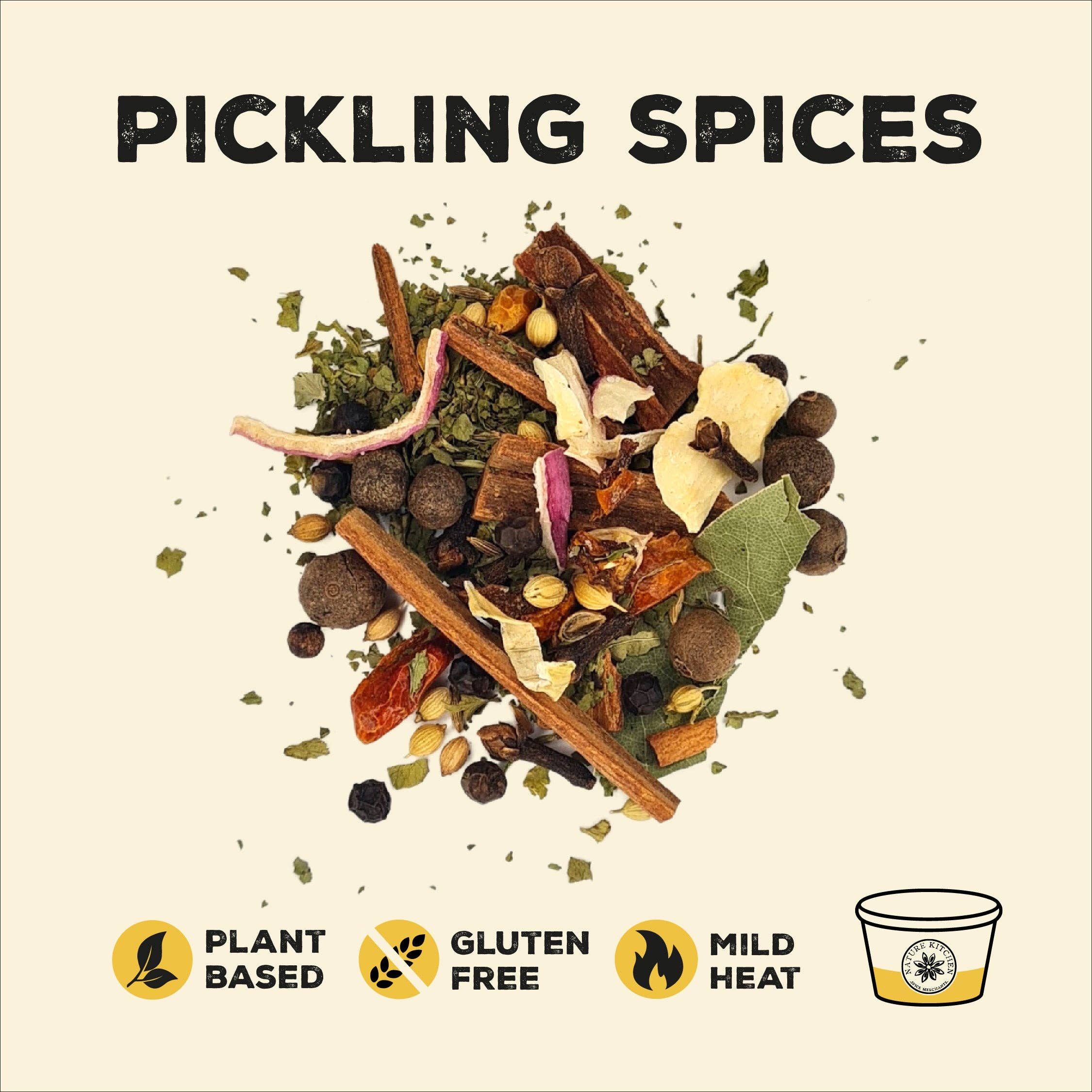 Nature Kitchen Co Ltd – wholesale Dried spice mix – Pickling Spices  40g Pot1