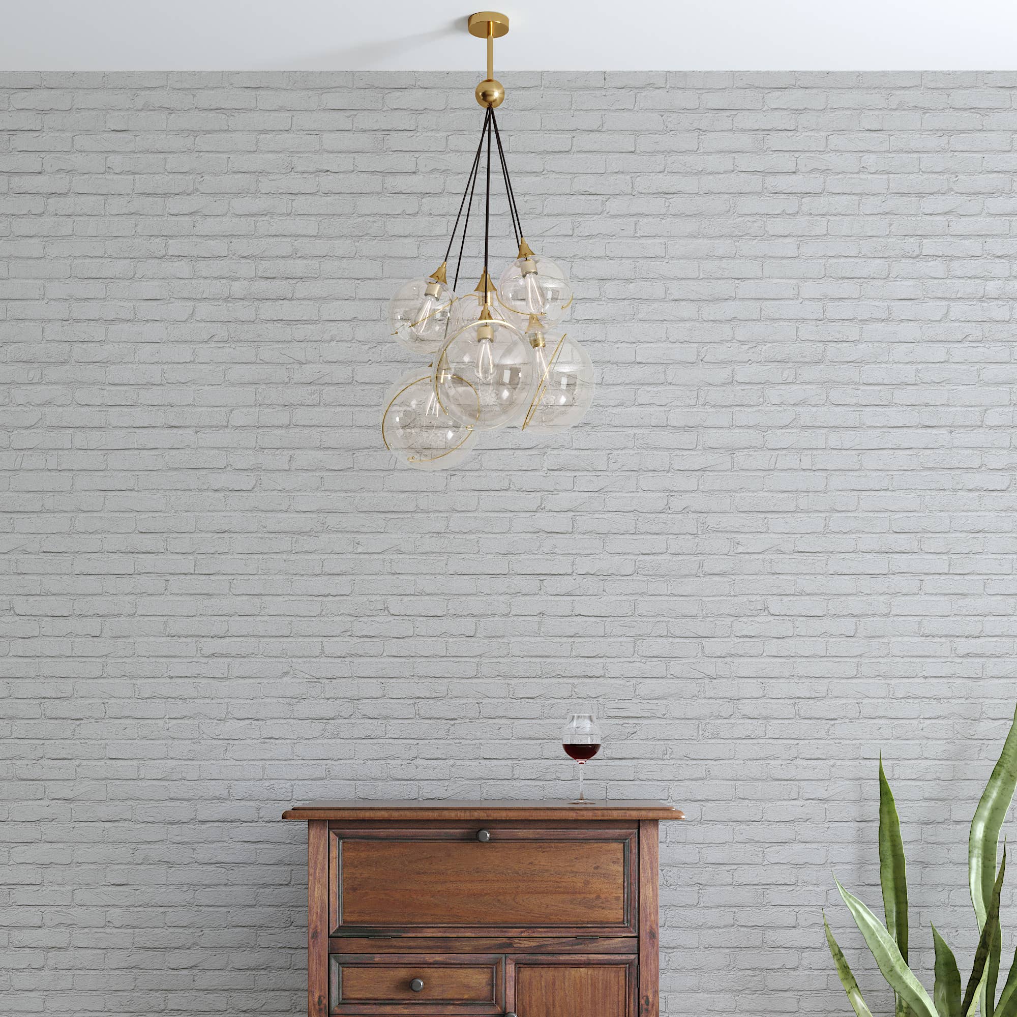 Gold Curio Chandelier for wholesale on Faire6