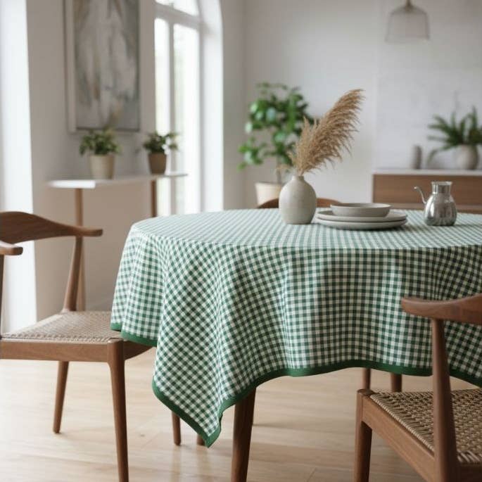Green Round Little Diamond Tablecloth - Boerenbont (Biesband) for wholesale by Bamar