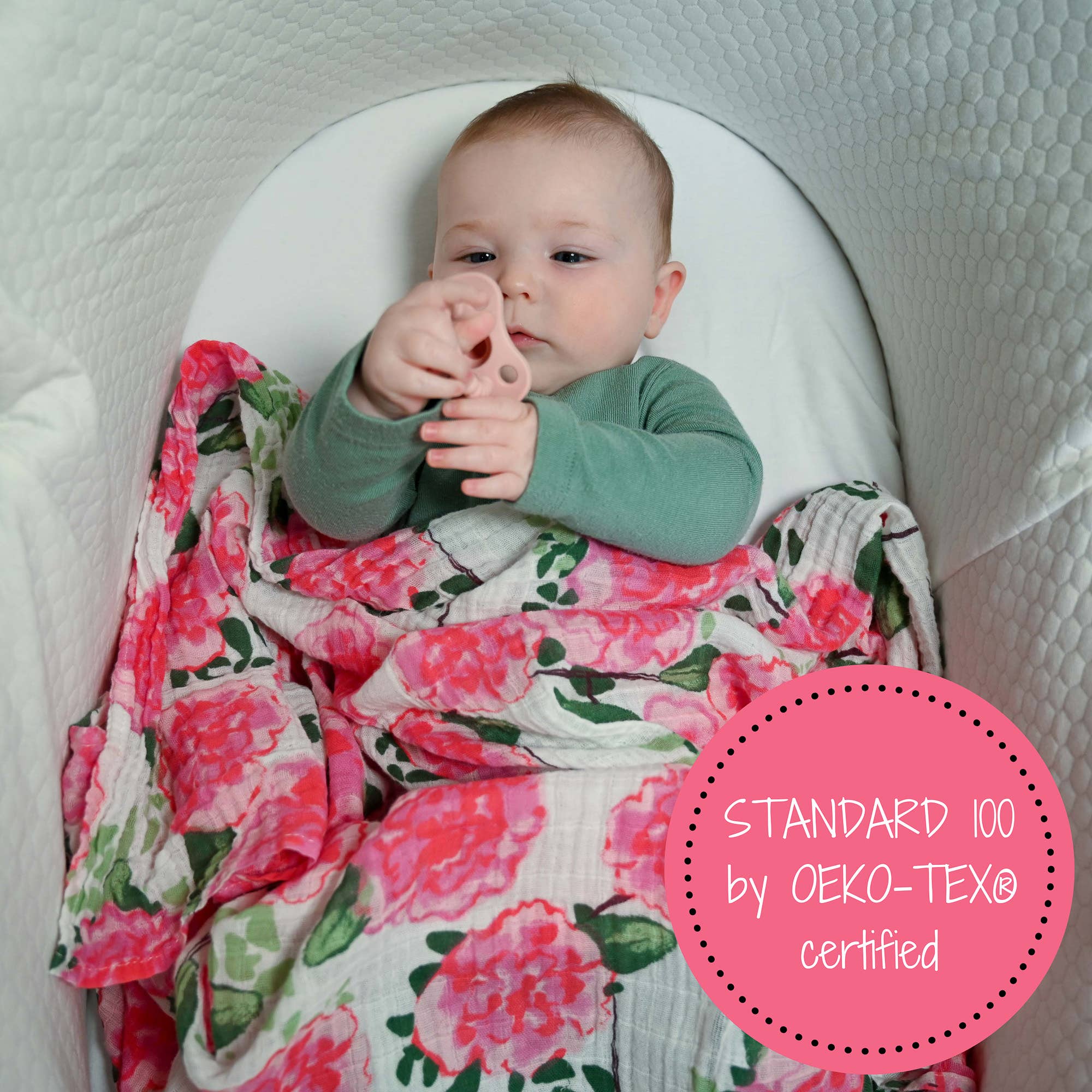 LollyBanks – wholesale Swaddle – Baby – Live Life in Full Bloom Baby Muslin Swaddle Blanket3