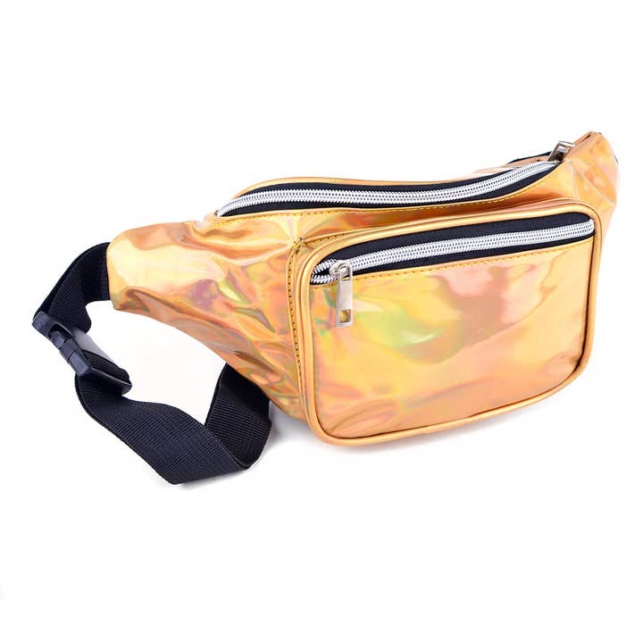 Selini New York - Wholesale Belt bag – Women’s - Iridescent Metallic Waist Fanny Pack - LFBG13041