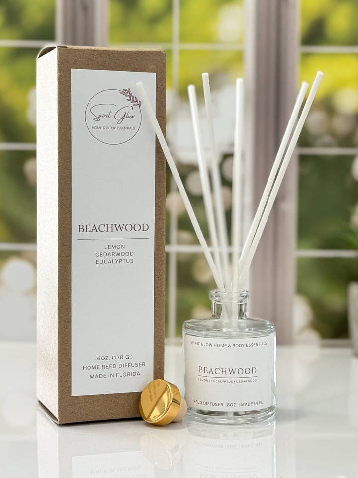 Beachwood - Home Reed Diffuser for wholesale by Spirit Glow Home & Body Essentials
