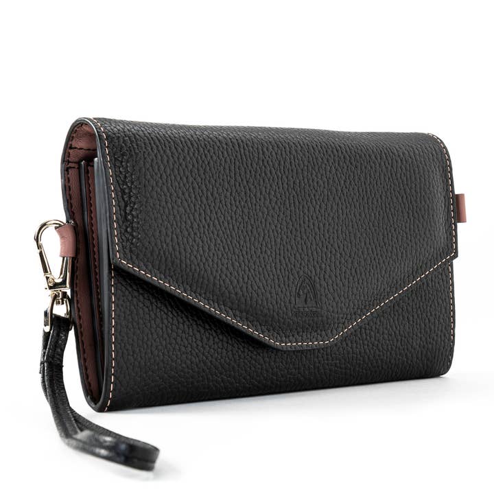 ART 399: portafoglio da donna in pelle con portacellulare per la vendita all'ingrosso da parte di Merisio srl