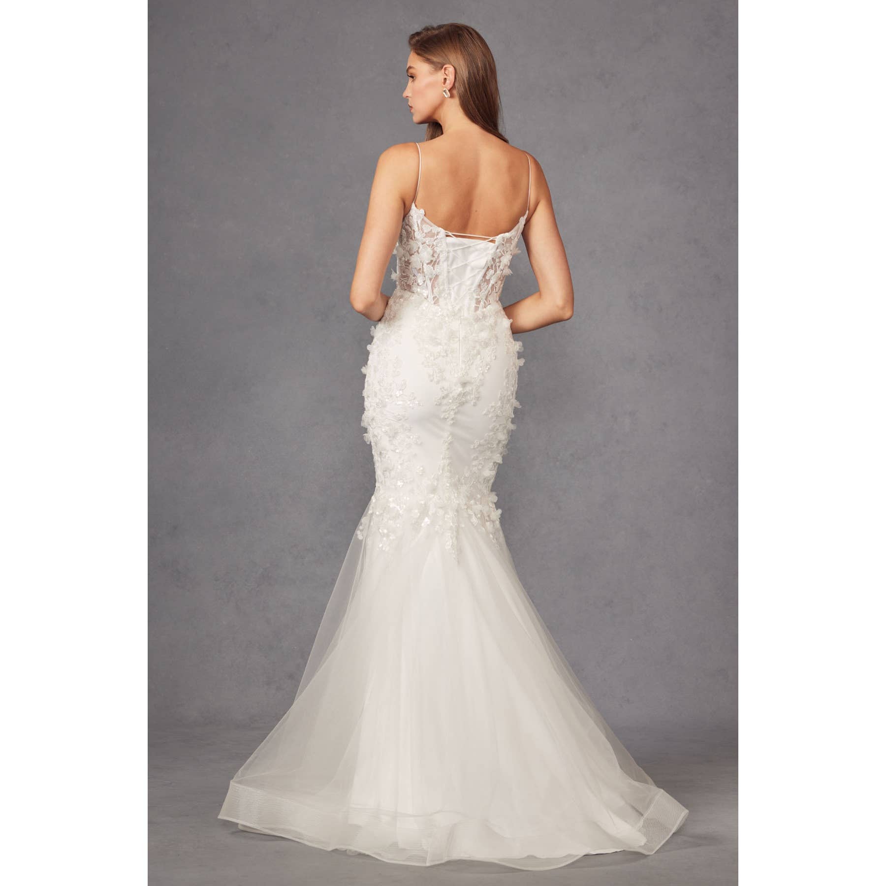 Juliet - Wholesale Gown - Women's - FITTED LACE MERMAID CORSET WEDDING GOWN  JT2469KW6