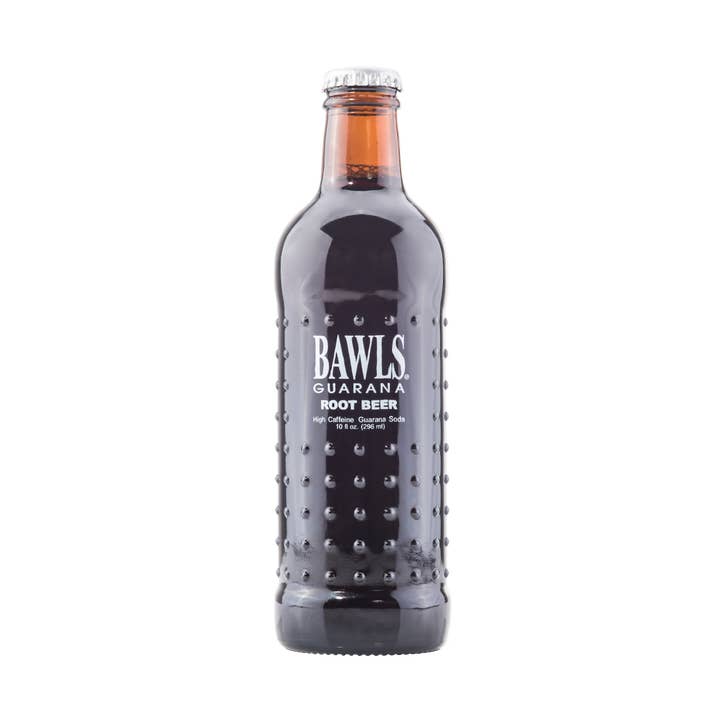 Bawls Soda, Root Beer, 10oz Glass Bottle, 12ct for wholesale by Grandpa Joe's Candy Shop