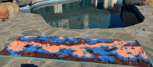 Inkarri Peace and Wellness - Vente Serviettes de yoga - Serviette de yoga antidérapante Tie-dye8