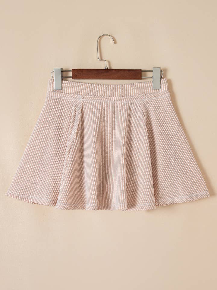 Babs + Birdie - Wholesale Top & Skirt Set - Women's - The Aurora | Corded Top and High Waist Ruffled Skort Set8