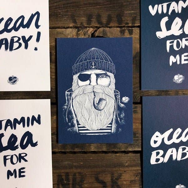 Ankerherz Verlag - Wholesale Postcard - 10 postcards Moby Dick5