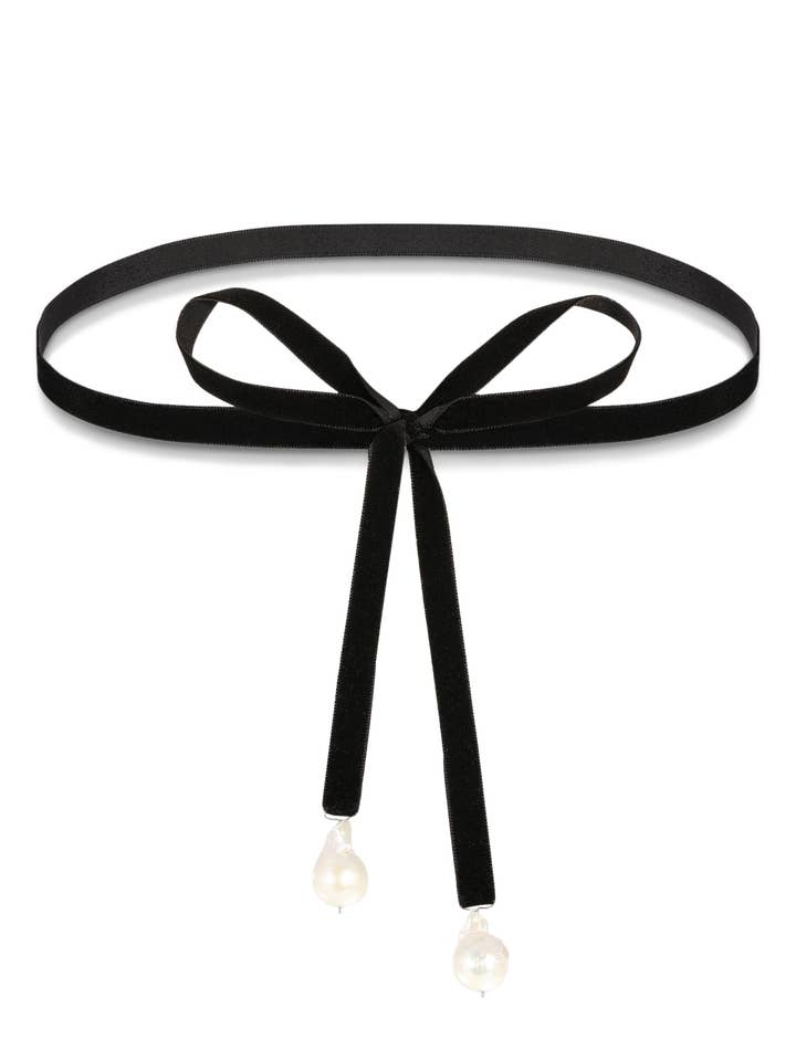 Collana di perle vegane Bolo Bow per la vendita all'ingrosso da parte di KOZAKH